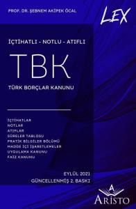 Lex T&uuml;rk Bor&ccedil;lar Kanunu (Tbk)