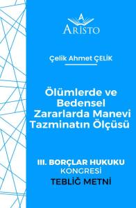 &Ouml;l&uuml;mlerde ve Bedensel Zararlarda Manevi Tazminatın &Ouml;l&ccedil;&uuml;s&uuml;