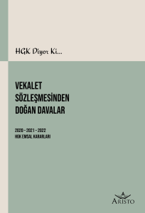 Vekalet S&ouml;zleşmesinden Doğan Davalar